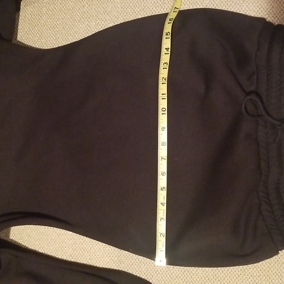 BLACK SWEATSHIRT MINI DRESS - Picture 9 of 9